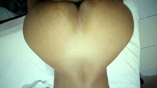 guy bends over flashing that huge fat ass cheeks wide