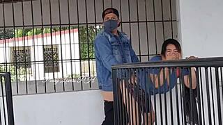 Pinay student bent over graveyard creampie squirting for teacher cock!