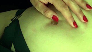 Cute lesbians kiss and lick each other's sexy belly buttons to orgasm