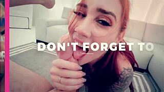 hot neighbor milf sneaks over for sloppy deepthroat blowjob on my big dick