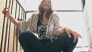 sloppy japanese slut serina fucks dicks thru ripped jeans 🔥🍆