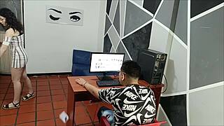 Fucked Office Maid She's Best Friend's Stepsister!