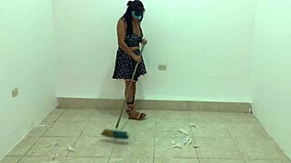 Lazy Latina Milf Rides Boss Stepson's Huge Cock at Work