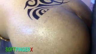 What Happens When Ebony Curves Meet Hard Doggy and Ass Cumshot?