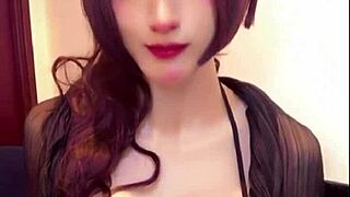 Crossdressing Big Tits Beauty Overflows With Masturbation Ecstasy