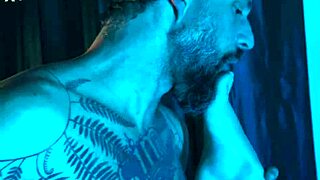 Old man explores young feet and tight spots intimately