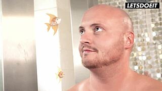 oh man, naughty teen Frida Sante gets her tight pussy slammed hard in hostel bathroom ugh!!