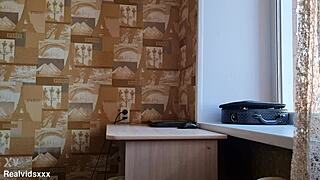 Does this bored housewife's shaved pussy crave that toy ride?