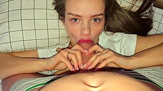 Stepsister Gets Early Morning Huge Cock Pounding and Monster Creampie Closeup POV