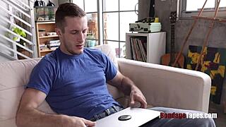 stealing slut gets bound spanked and punished rough 😈