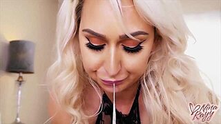 Nina Kayy rides huge cock cowgirl with big tits bouncing 🍑💦