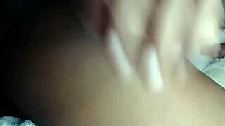 damn this hot ebony's big clit pussy squirts hard from vibrator play and creamy finish