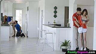 Stepdad Teaches Teen 18+ Baseball Then Fucks Her Perky Pussy