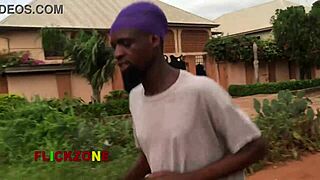 chubby ebony neighbor's big tits oiled up for closeup belly sex play