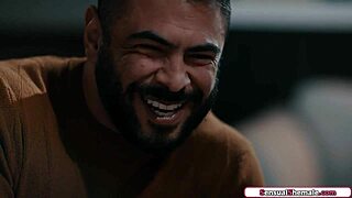 sensual shemale tori easton tempts stepdad with bareback ass licking