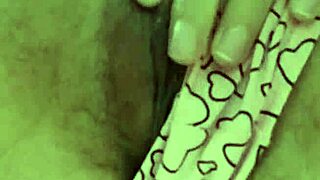 Brunette student rubs hairy pussy to orgasm secretly under classroom desk