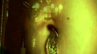 innocent indian beauty dances seductively stripping panties off bed