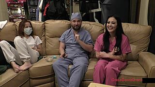 blaise celeste's intimate nurse exam reveals hidden desires backstage