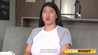 Ever seen massive tits latina throat fucked sloppy in casting?