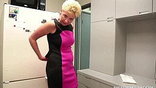 naked milf strokes cock hard with her soft hands wanna see her cum? 😏