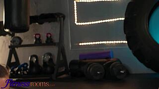 i'm fingering violet grey's pussy while olivia zlota licks my ass at the gym