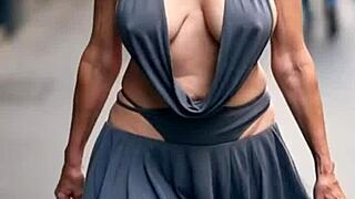 Busty milfs massive natural tits bounce braless outdoors compilation