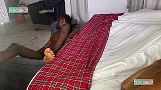 whoa that ebony babe bent over taking monster bbc doggystyle till orgasm 😈🍑