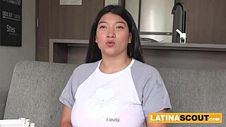 Ever seen massive tits latina throat fucked sloppy in casting?