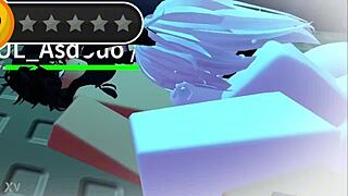 Roblox slut's big ass tits kept begging for deeper pounding no matter how rough it got