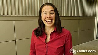 omg cute lilith rubs her shaved pussy to orgasm in the bathroom...