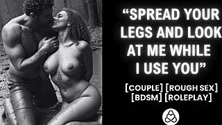 dominating my girlfriend outdoors in forest bdsm roleplay makes her wet screaming