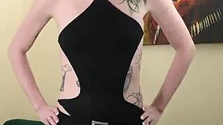 kit summers rocks that tight 18+ black bodysuit with gothic miniskirt part 3?