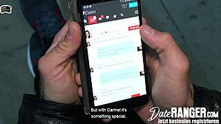 uk blonde carmel anderson with small tits gives blowjob and takes doggy from german guy full scene