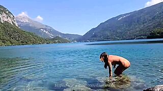 damn, taking a full nude bath and fucking in an italian lake... brazilian damiana gets wild voyeur style ep 9!
