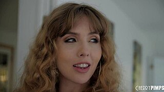 big tits lena paul spreads her HAIRY PUSSY while troy licks before BBC fucks her doggystyle