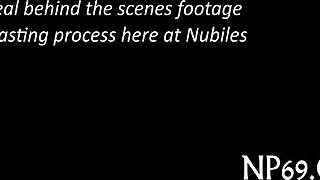 Petite Small Tits Teen Sucks Cock Hardcore Fucks Nude Outdoors in Nature