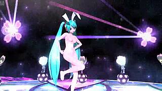 hey hatsune miku in that full nude bunny costume your big ass tits pussy got me cumming hard already
