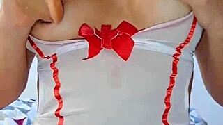 hot big tit blonde smokes while fingering her huge ass and squirting