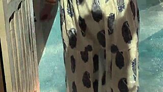 Chubby Housewife Deepthroats Muscular Hubby's Monster Cock with Lipstick Sloppy Kisses