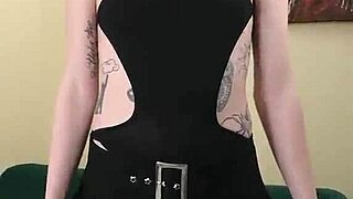 kit summers rocks that tight 18+ black bodysuit with gothic miniskirt part 3?