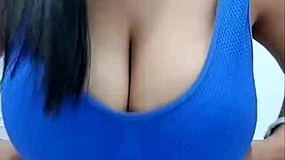 homemade latina flaunts huge natural tits solo
