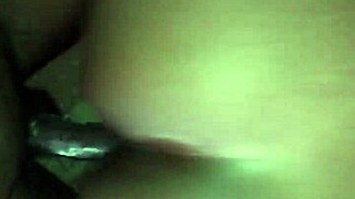 Horny ebony teen's wet pussy rides big black cock hard until begging to stop