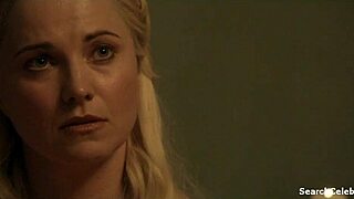 Lucy Lawless Lesley-Ann Brandt Laura Surrich Spartacus Topless Tease