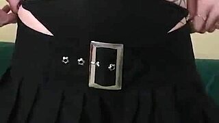 kit summers rocks that tight 18+ black bodysuit with gothic miniskirt part 3?