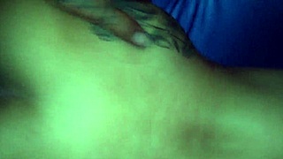 will this naughty neighbor take that huge rod deep inside her tight spot?