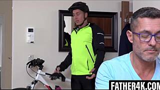 Stepdad Thrilled As Tundra Bike Leaves Girlfriend Open For Pounding