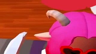 Anime Recroom Whore Sucks Cock Fucks Pussy