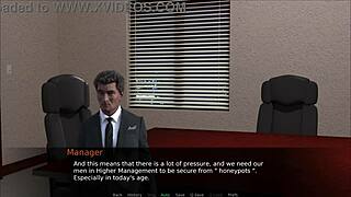 Lingerie-clad big ass tempts with executive roleplay service invitation