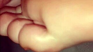 Girlfriend's soles get licked and sucked by fetish friend toes action