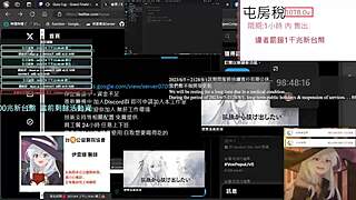 girl feels bored playing pc alone in room